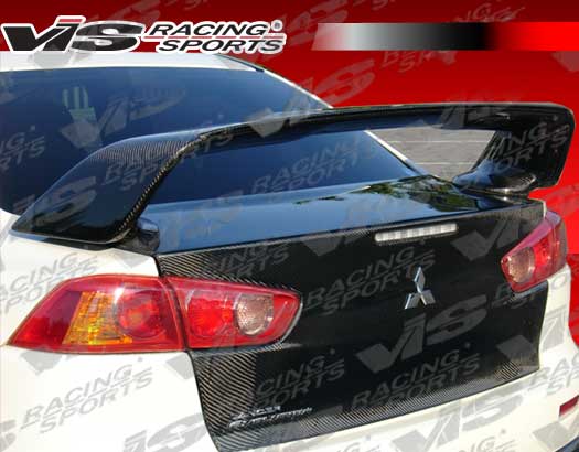 2008-2012 Mitsubishi Evo 10 Oem Style Carbon Fiber Trunk