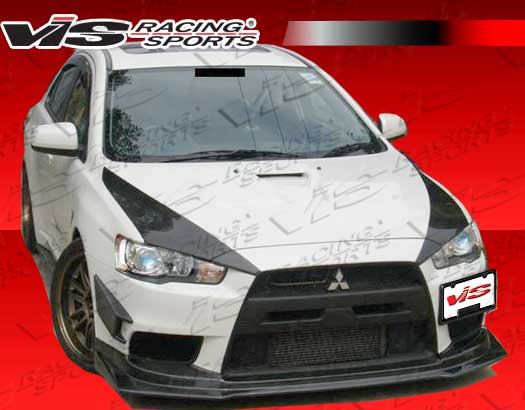 2008-2012 Mitsubishi Evo 10 Rally Style Carbon Fiber Front Lip