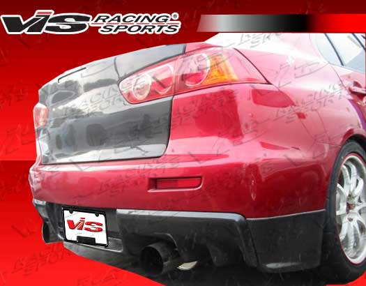 2008-2012 Mitsubishi Evo 10 Rally Style Carbon Fiber Rear Add-On