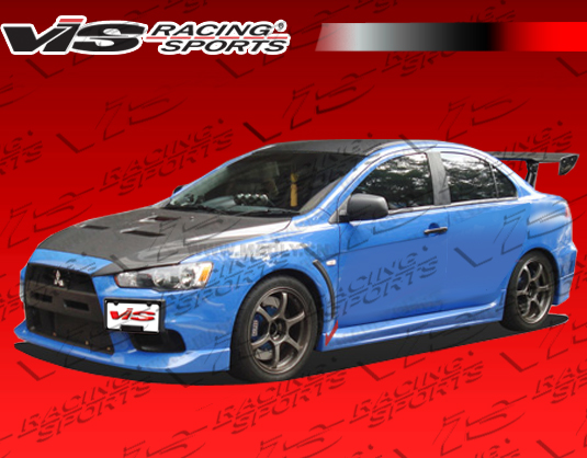 2008-2012 Mitsubishi Lancer 4Dr Evo 10 Style Side Skirts