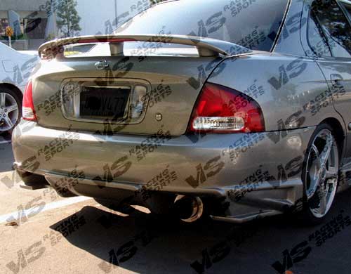 2000-2003 Nissan Sentra 4Dr Ballistix Rear Bumper