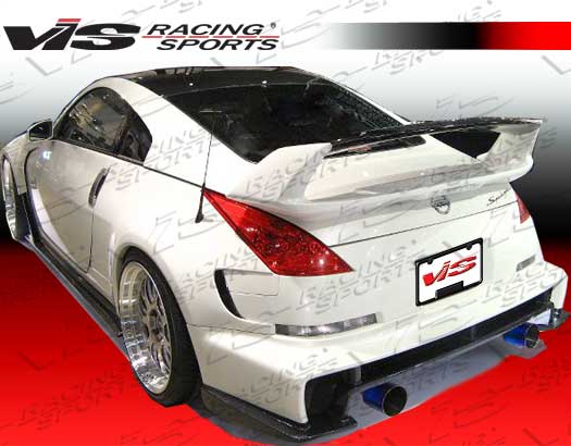 2003-2008 Nissan 350Z 2Dr Ams Rear Spoiler With Carbon Center De