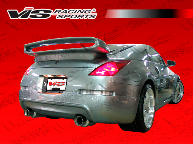 2003-2008 Nissan 350Z 2Dr Wings Rear Bumper Polyurethane