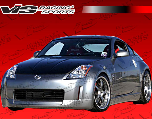 2003-2005 Nissan 350Z 2Dr Wings Front Lip Polyurethane