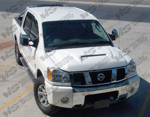 2004-2007 Nissan Titan Fiber Glass Outlaw Type 1 Hood