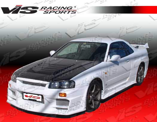 1999-2001 Nissan Skyline R34 Gtr 2D Techno R Carbon Fiber Hood