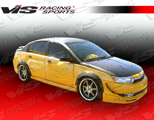 2003-2006 Saturn Ion 4Dr Type W Side Skirts Urethane Material