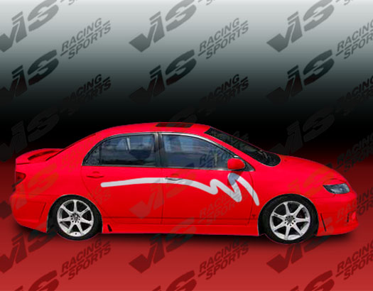 2003-2008 Toyota Corolla 4Dr Tsc 3 Side Skirts