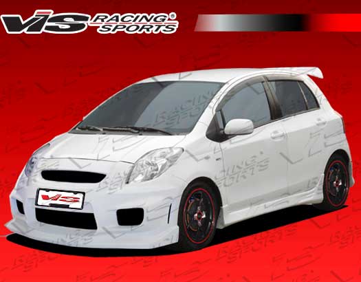 2007-2011 Toyota Yaris 4Dr Wings Side Skirts