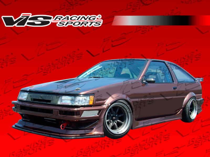 1984-1987 Toyota Levin 2D/Hb Rf Side Skirts