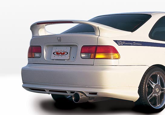 1996-2000 Honda Civic 2Dr Coupe Custom 3Pc Mid Wing W/26In Light