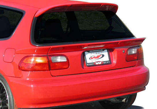 1992-1995 Honda Civic Hatchback Custom Roof Spoiler W/15.5In /35