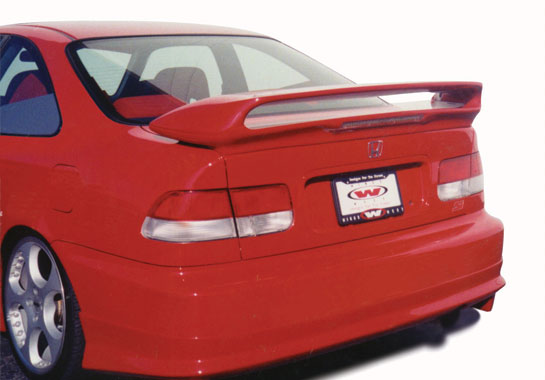 1996-2000 Honda Civic 2Dr Coupe Custom Tunnel Twin Wing W/15.5/3