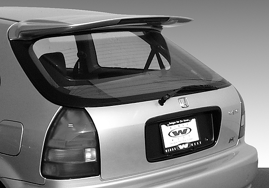 1996-2000 Honda Civic Hatchback Whaletail W/15.5/35 Led Light