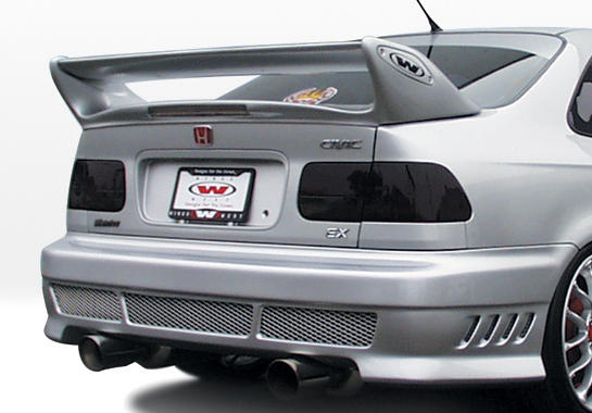 1996-2000 Honda Civic 2/4 Door Avenger Rear Bumper Cover Urethan