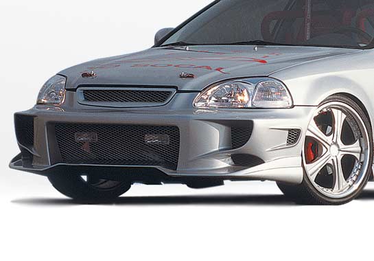 1996-1998 Honda Civic All Models Aggressor Type 2 Front Bumper C