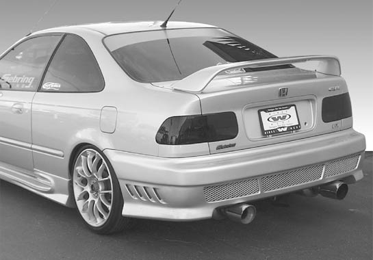 1996-2000 Honda Civic 2Dr Factory Style In Si In High Wing W/15.