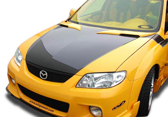 1999-2002 Mazda Protege / Protege 5 / Mp3 2Pc Hood Bonnet