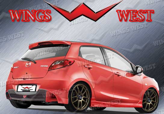 2009-2009 Mazda 2 4Dr Kool Left Side Skirt